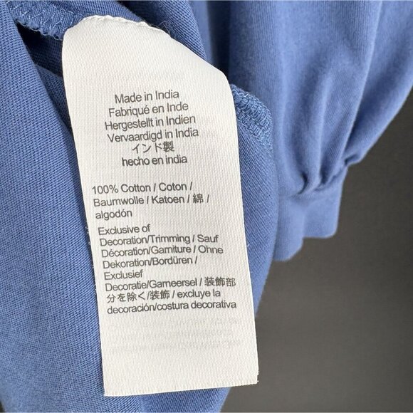 J.Crew Women's Floral Crochet Accent Puff Sleeve Blouse M Blue Officewear Church - Picture 5 of 8